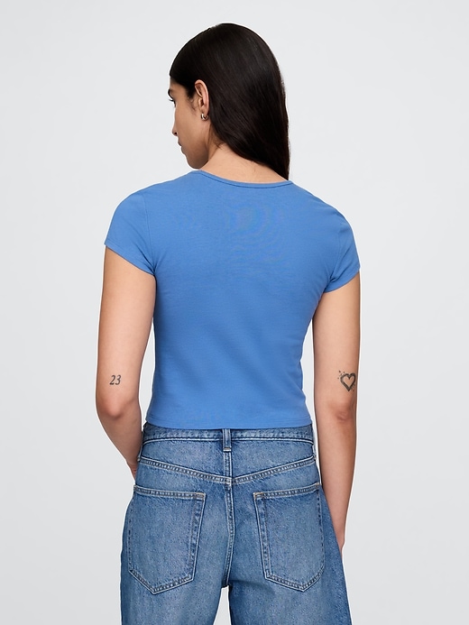 Image number 2 showing, Cropped Graphic T-Shirt