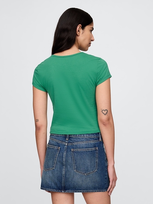 Image number 2 showing, Cropped Graphic T-Shirt