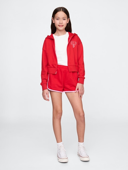 Image number 4 showing, Kids VintageSoft Cropped Logo Zip Hoodie