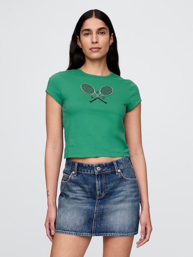 Cropped Graphic T-Shirt