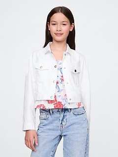 Kids Denim Crop Jacket