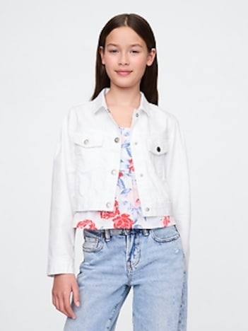 Kids Cropped Denim Jacket