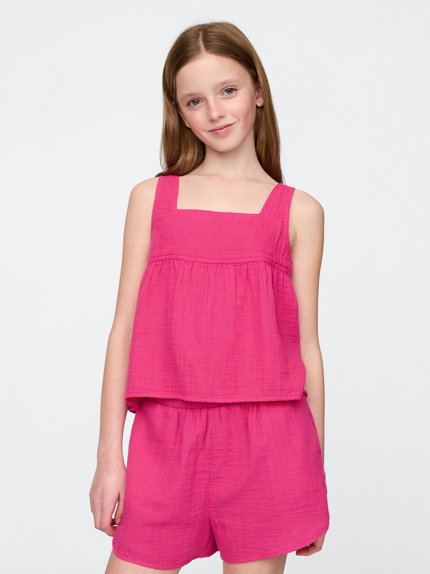Kids Crinkle Gauze Swing Top