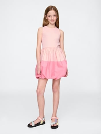 Kids Mixed Media Bubble Dress