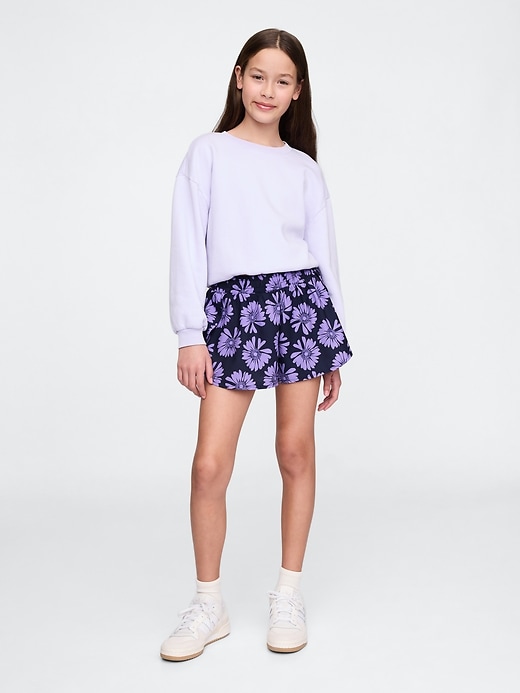 Image number 1 showing, Kids Recycled Butterfly-Hem Run Shorts