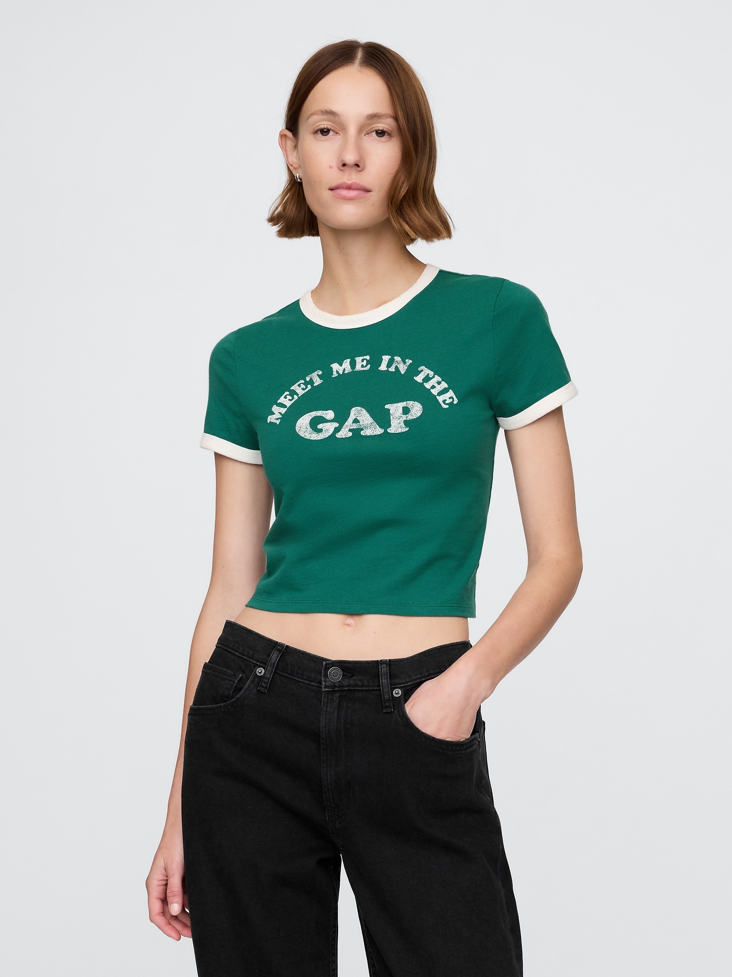Cotton Jersey Logo Baby T-Shirt