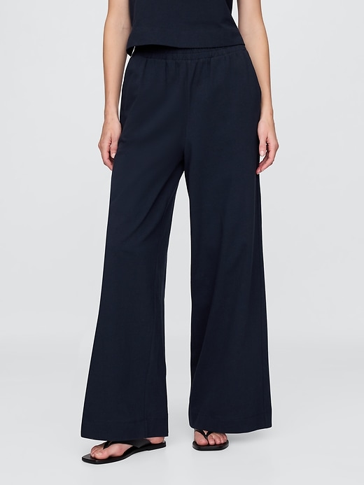 Image number 2 showing, Heavyweight Organic Cotton Wide-Leg Pants