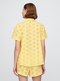Eyelet Poplin PJ Shirt