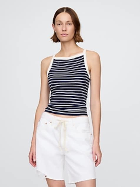Modern Apron-Neck Tank Top