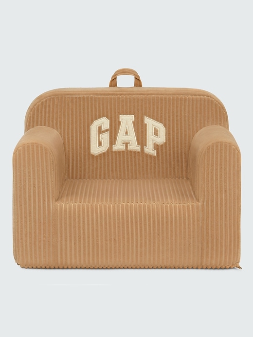 Image number 1 showing, Gap Ribbed Velour Logo Foam Chair