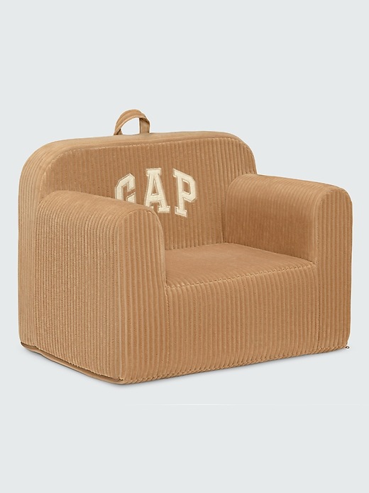 Image number 4 showing, Gap Ribbed Velour Logo Foam Chair