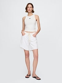 Modern Rib Logo Halter Top