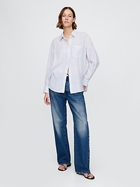 View large product image 26 of 62. 100% Linen Oversized Shirt