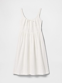 Eyelet Scoop Neck Dress