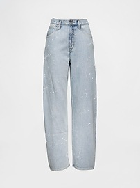 High Rise Barrel Jeans