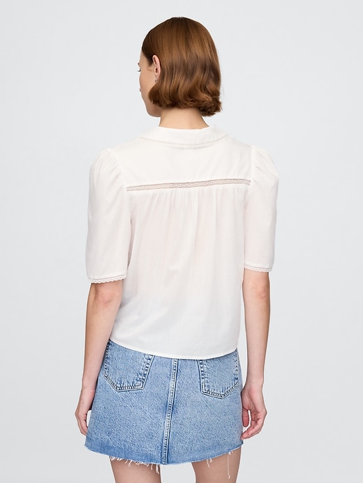 Image number 2 showing, Lace Peter Pan Collar Top