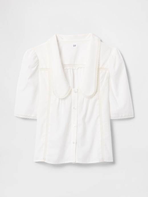Image number 5 showing, Lace Peter Pan Collar Top