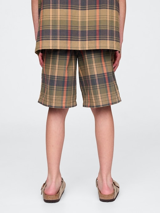 Image number 4 showing, Kids Plaid Canvas Easy Shorts