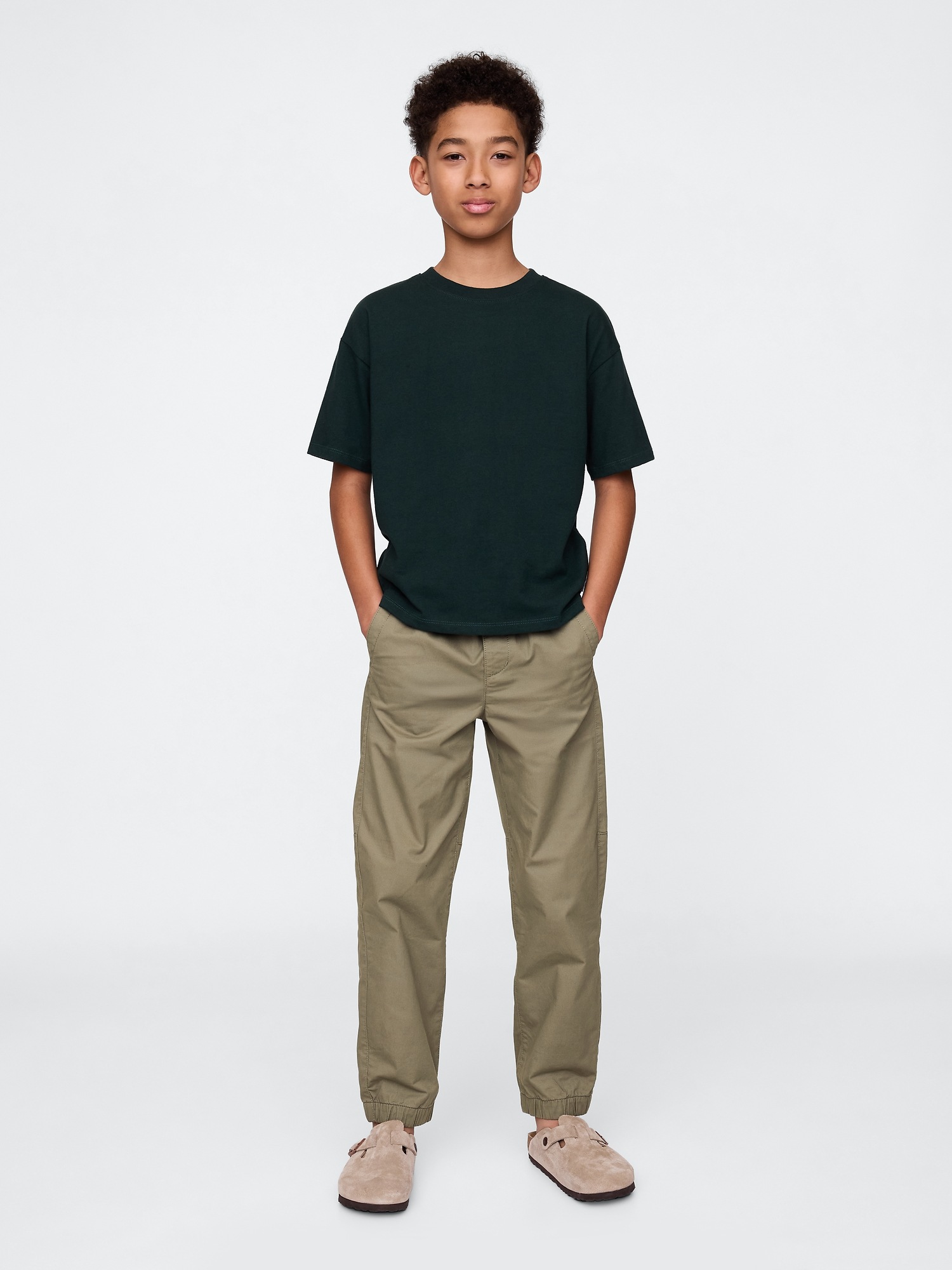 Детские брюки Gap Kids Uniform Relaxed Joggers