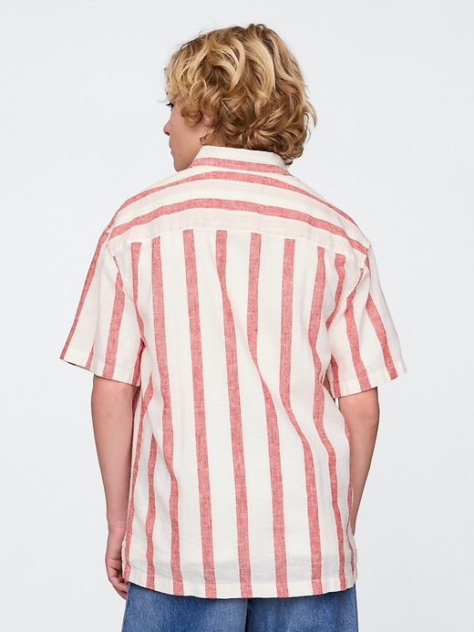 Image number 3 showing, Kids Linen-Cotton Relaxed Shirt