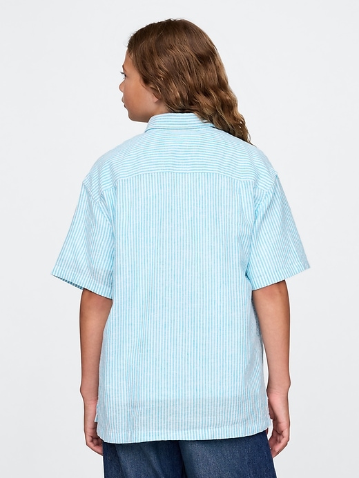 Image number 3 showing, Kids Linen-Cotton Relaxed Shirt