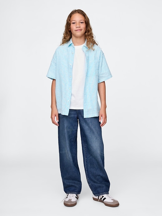 Image number 4 showing, Kids Linen-Cotton Relaxed Shirt