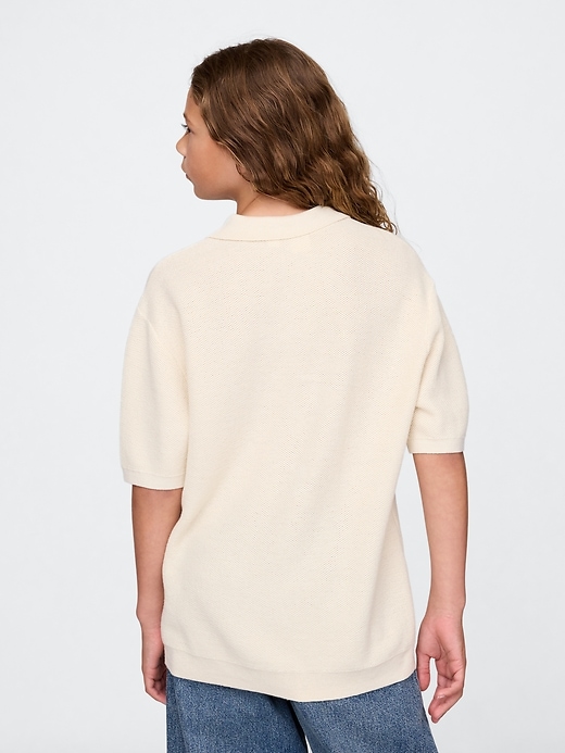 Image number 3 showing, Kids Relaxed Sweater Polo Shirt