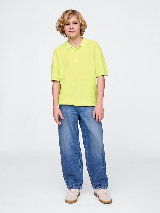 Image number 4 showing, Kids Relaxed Sweater Polo Shirt