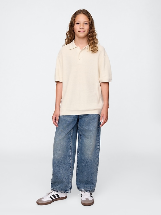 Image number 4 showing, Kids Relaxed Sweater Polo Shirt