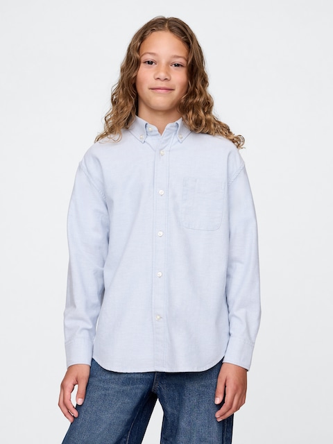Kids Uniform Relaxed Oxford Shirt