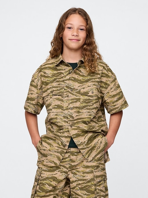Image number 1 showing, Kids Ripstop Utility Shirt