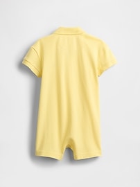 Baby Pique Polo Shorty One-Piece