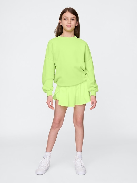 Image number 1 showing, Kids Recycled Butterfly-Hem Run Shorts