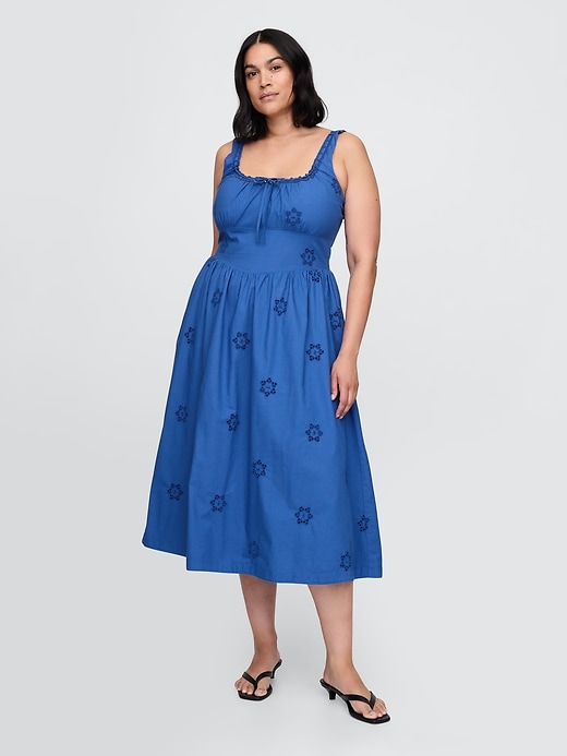 Image number 5 showing, Eyelet Scoop Neck Dress