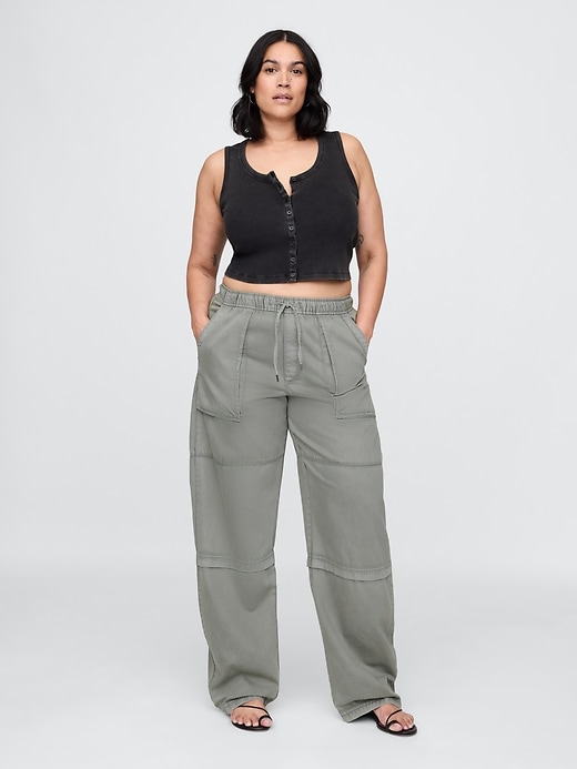 Image number 5 showing, Mid Rise Easy Utility Barrel Pants