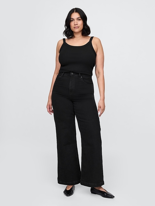 Image number 6 showing, Curvy High Rise Stride Wide-Leg Ankle Jeans
