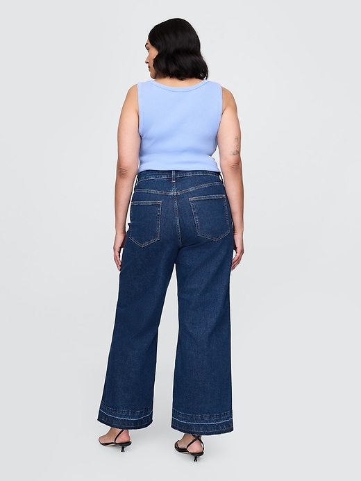 Image number 7 showing, Curvy High Rise Stride Wide-Leg Ankle Jeans