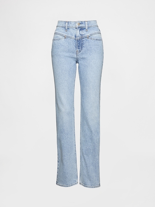 Image number 6 showing, High Rise Western '90s Straight Jeans