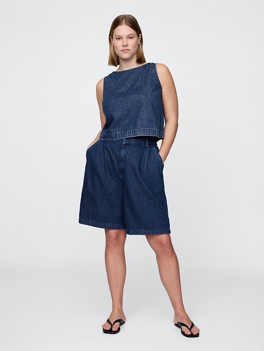Image number 6 showing, 365 High Rise UltraSoft Longline Trouser Shorts