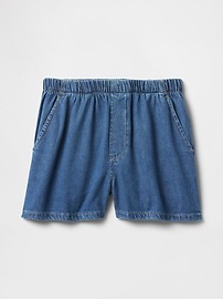 Mid Rise Easy Denim Boxer Shorts