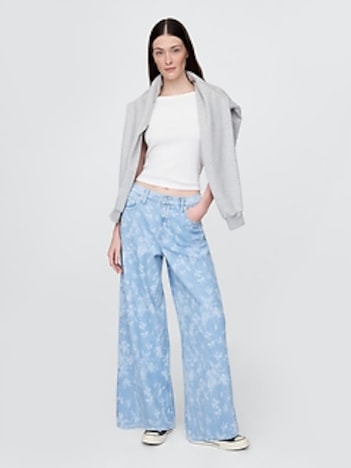 Mid Rise UltraSoft Baggy Jeans
