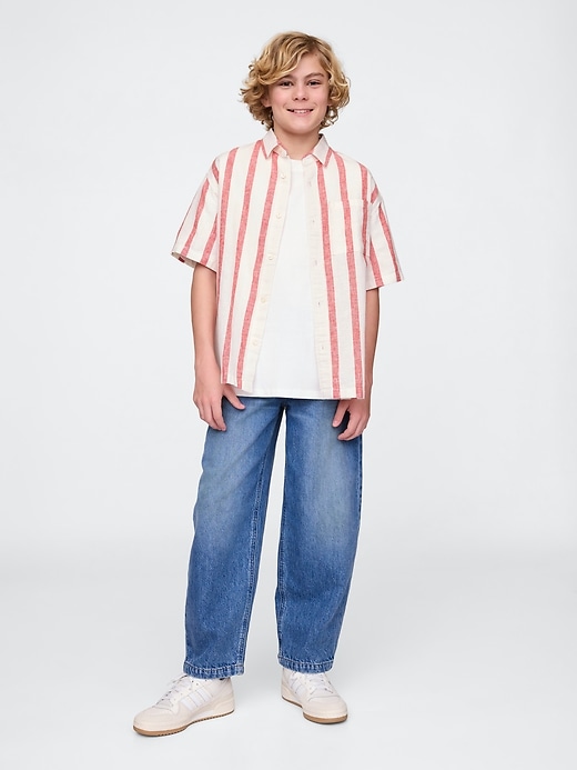 Image number 4 showing, Kids Linen-Cotton Relaxed Shirt