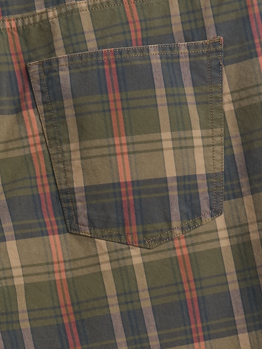 Image number 4 showing, Relaxed Plaid Canvas Shorts
