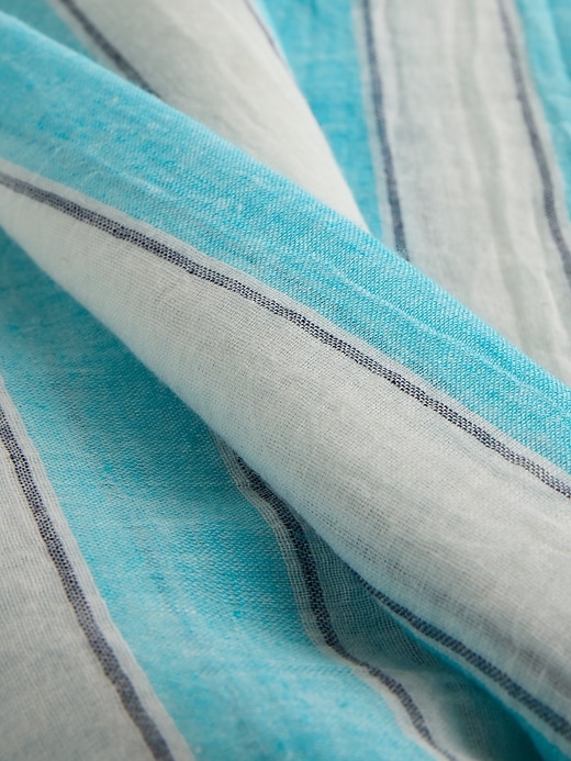 Image number 3 showing, Linen-Cotton Striped Sarong