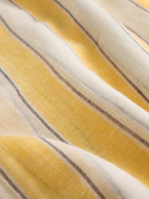 Image number 3 showing, Linen-Cotton Striped Sarong