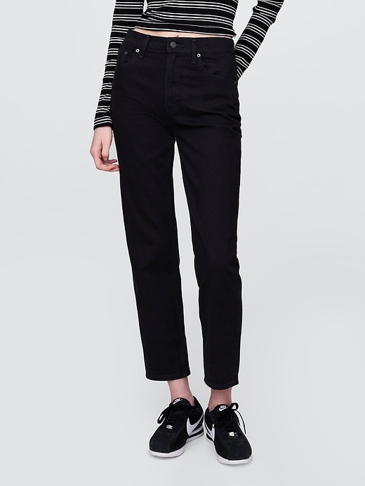 Image number 2 showing, High Rise Cheeky Straight Jeans