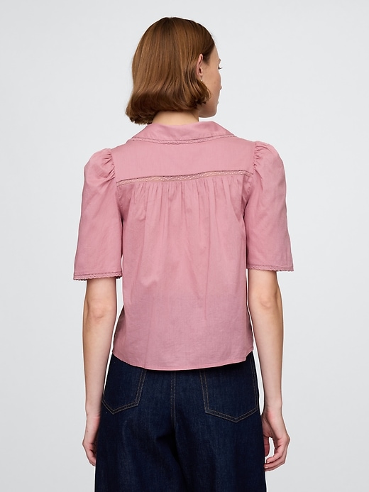 Image number 2 showing, Lace Peter Pan Collar Top
