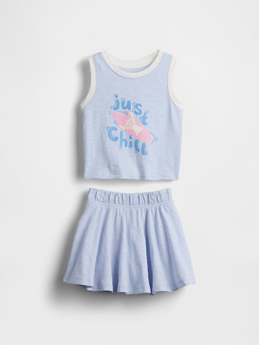 Image number 2 showing, Lilo & Stitch Baby & Toddler Organic Cotton Skort Set