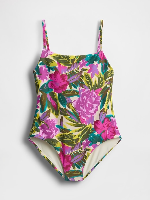 Image number 3 showing, Square-Neck One-Piece Swimsuit