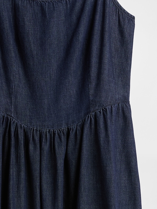 Image number 4 showing, Denim Drop-Waist Maxi Dress
